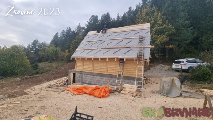 Izgradnja brvnare - Zaovine 2023 - 10